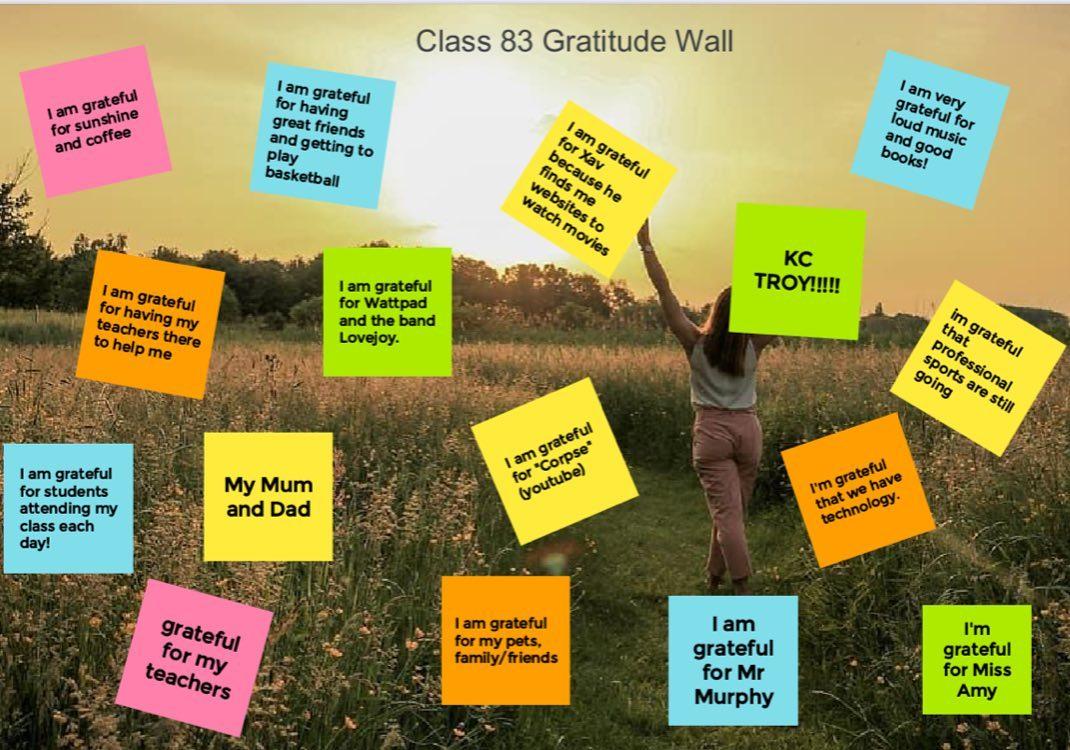 83 Gratitude Wall